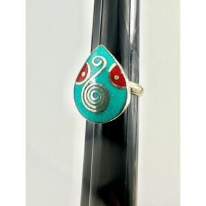 Tibetan Silver‎ Ring Handmade Adjustable Boho